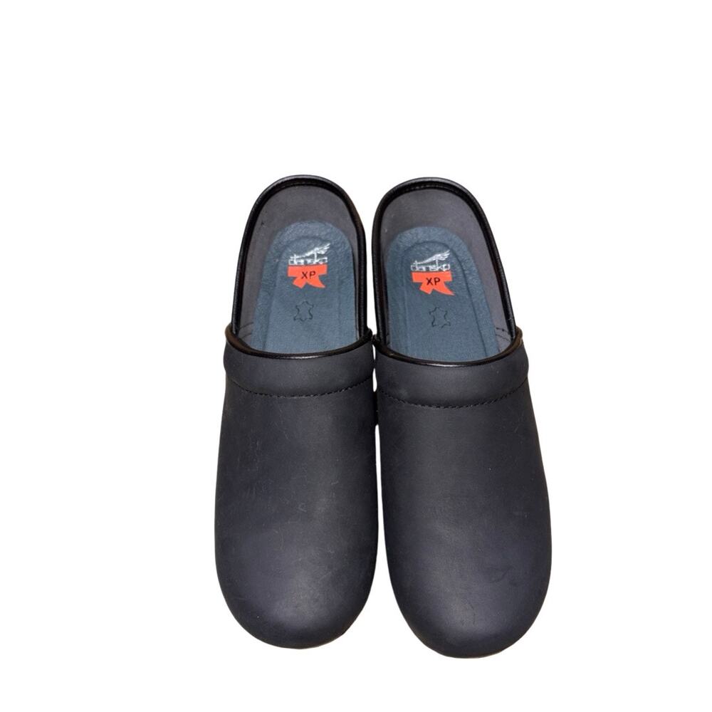 DANSKO XP Professional Black Leather Comfort Clogs  Size: EU 42 / US 11.5